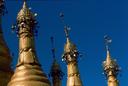 Rows of stupas, Mt.Popa.